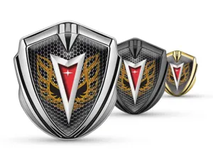 Pontiac 3D Emblema Insignia De Carrera Concepto Brilla 3D